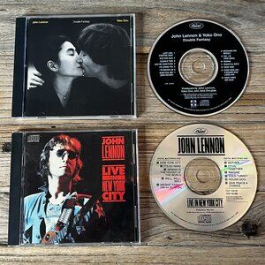 John Lennon Original USA CD Bundle, Double Fantasy & Live in New York City